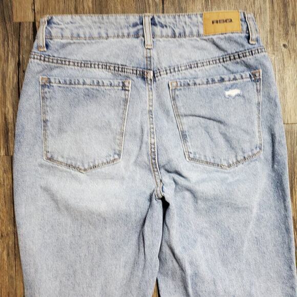 RSQ Women Light Wash Blue Denim Jeans High Rise Straight Leg Size 27 - Picture 6 of 10